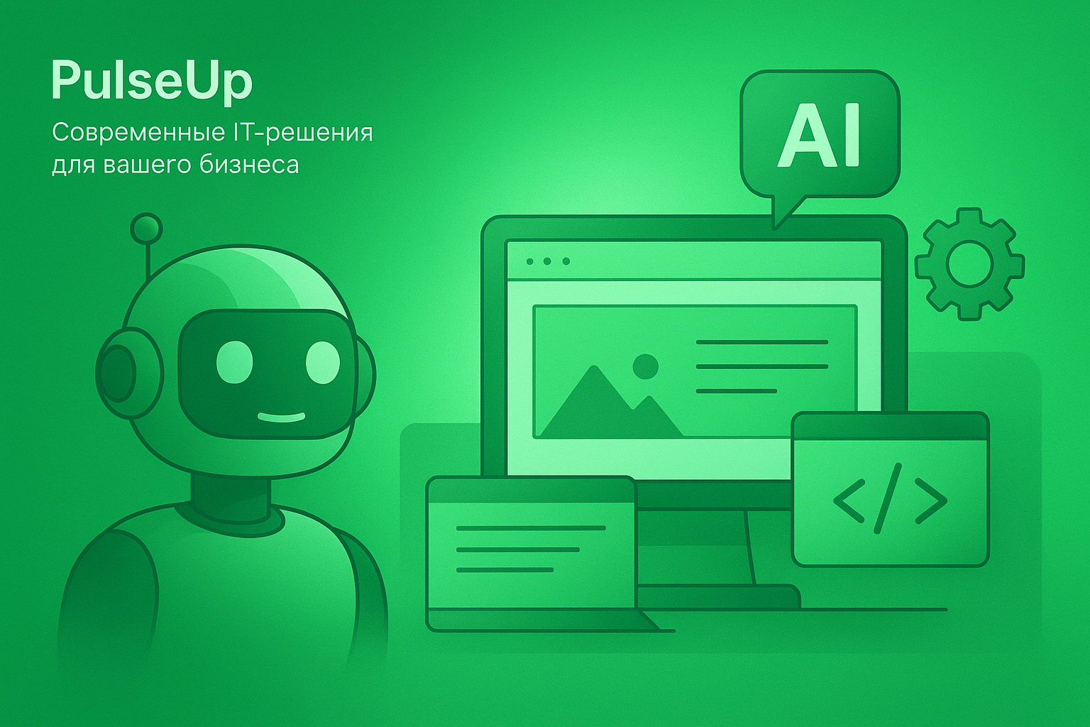 Иллюстрация искусственного интеллекта для бизнеса